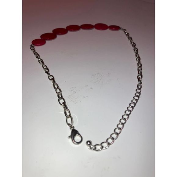 Pink flat circle necklace! - Picture 6 of 11